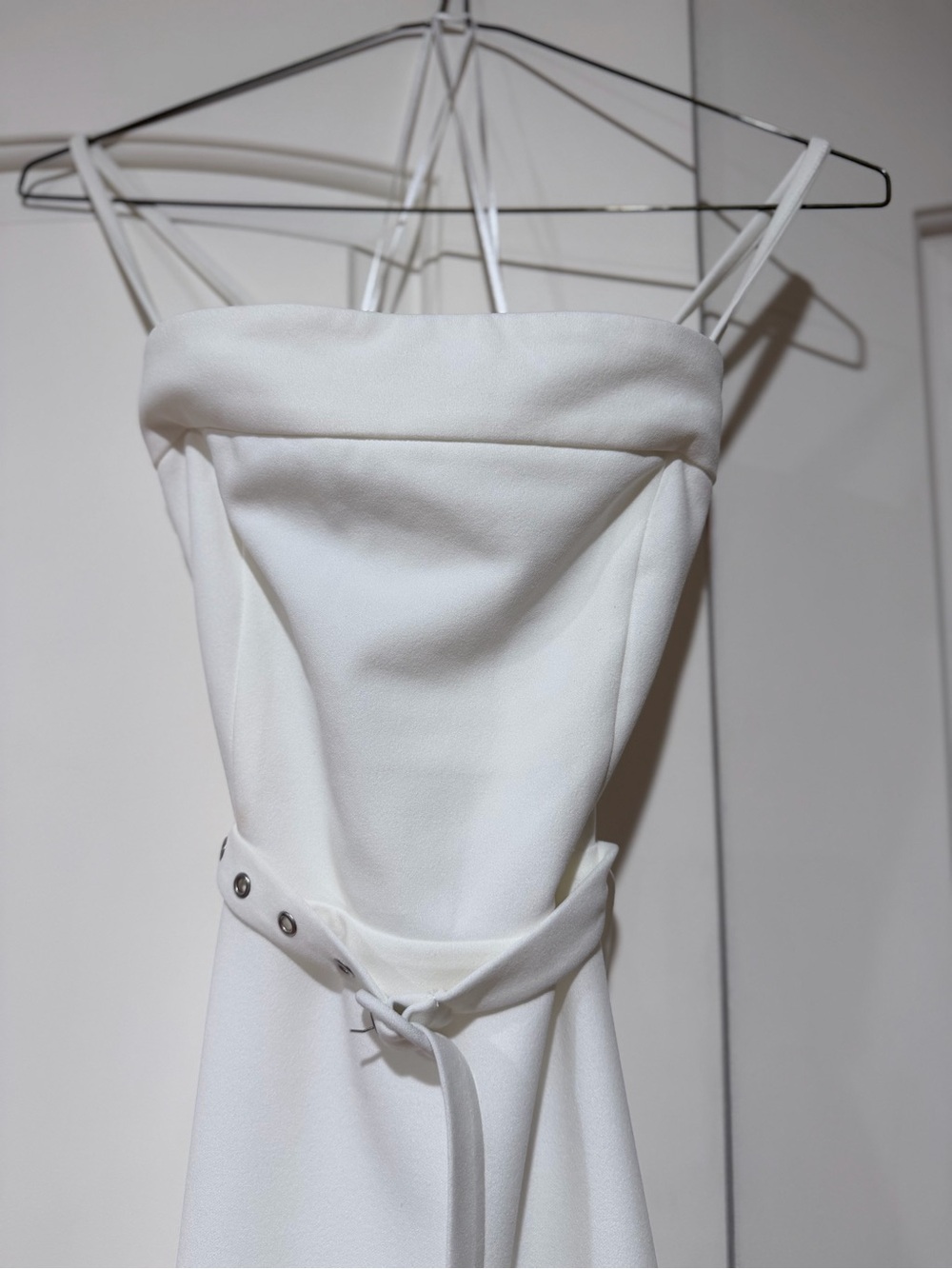Flying Tomato White Strap or Strapless Belted Maxi Dress - Picture 2 of 9